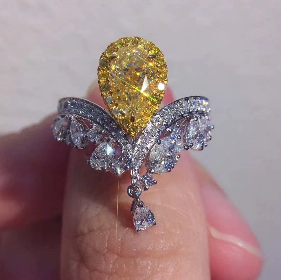 Yellow Gemstone Ring - 2
