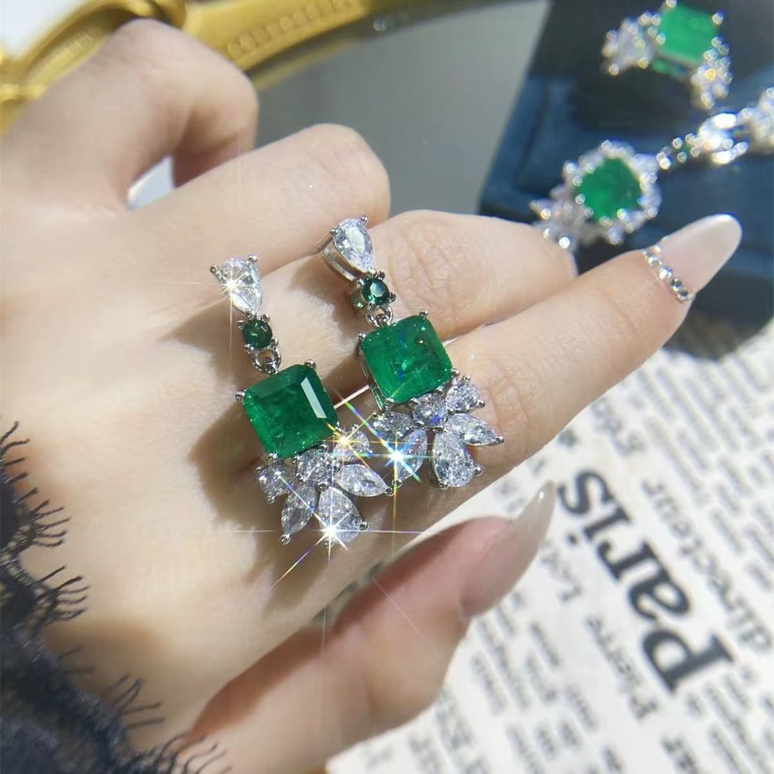 Emerald Earrings - 2