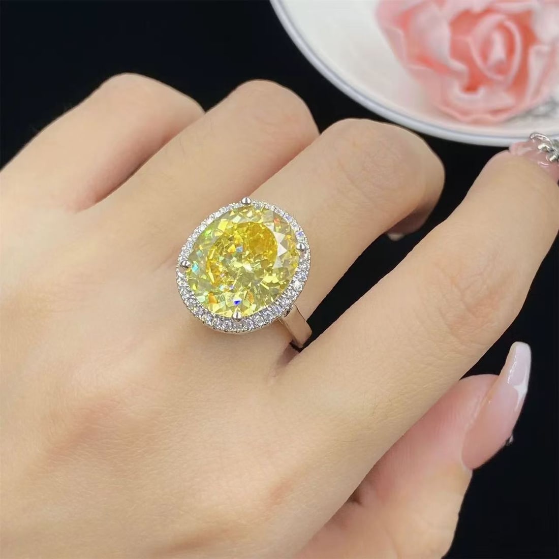 Yellow Gemstone Ring - 2