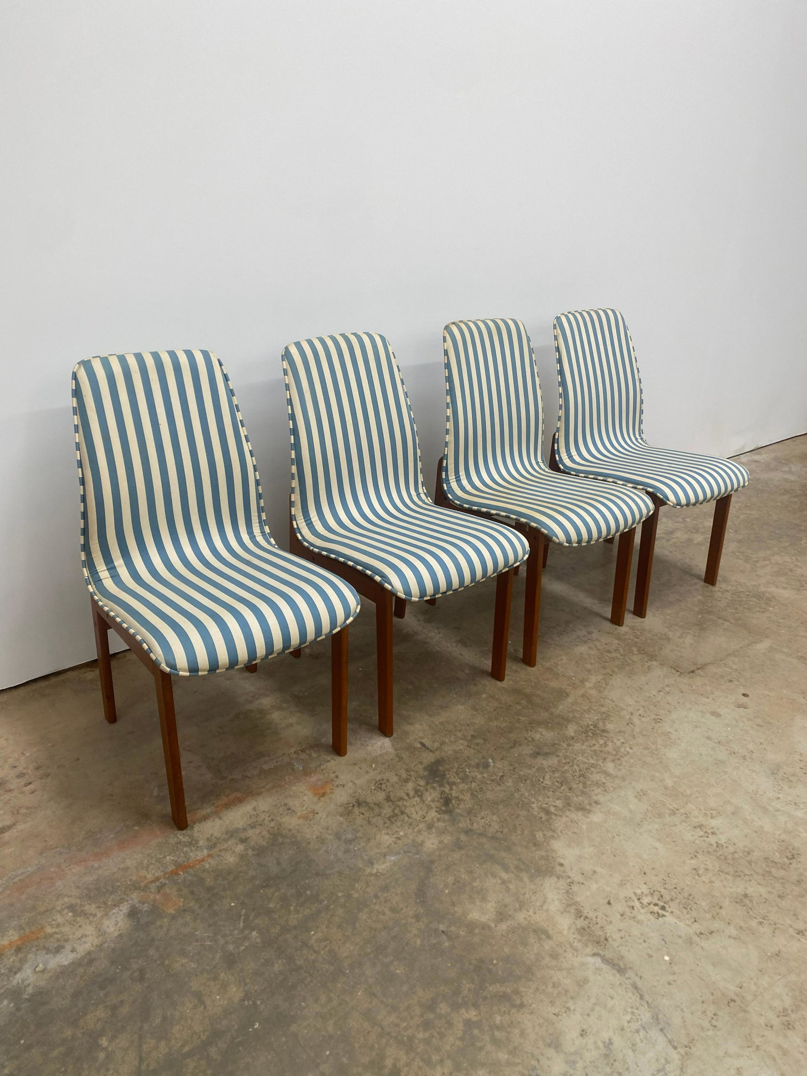Spottrup Danish Dining Chairs: Set of 4 Spottrup Dining Chairs. Made in Denmark. Teak. Seat Height: 18 inches.