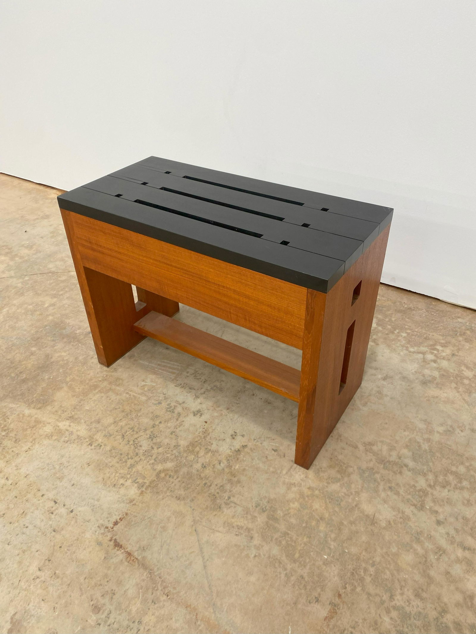 Mid Century Mission Style Bench (1 of 4)