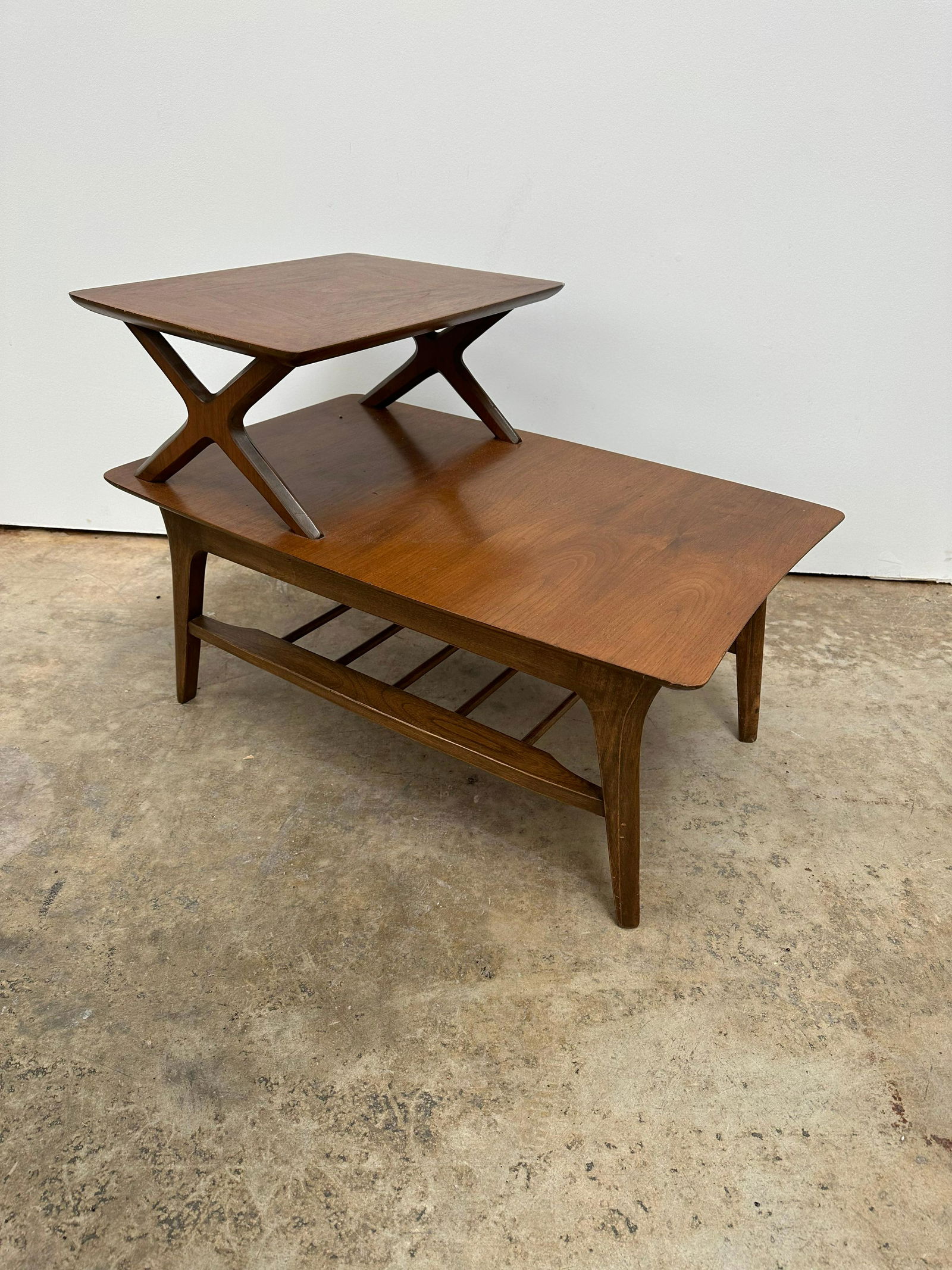 Mid Century Two Tier End Table (1 of 5)