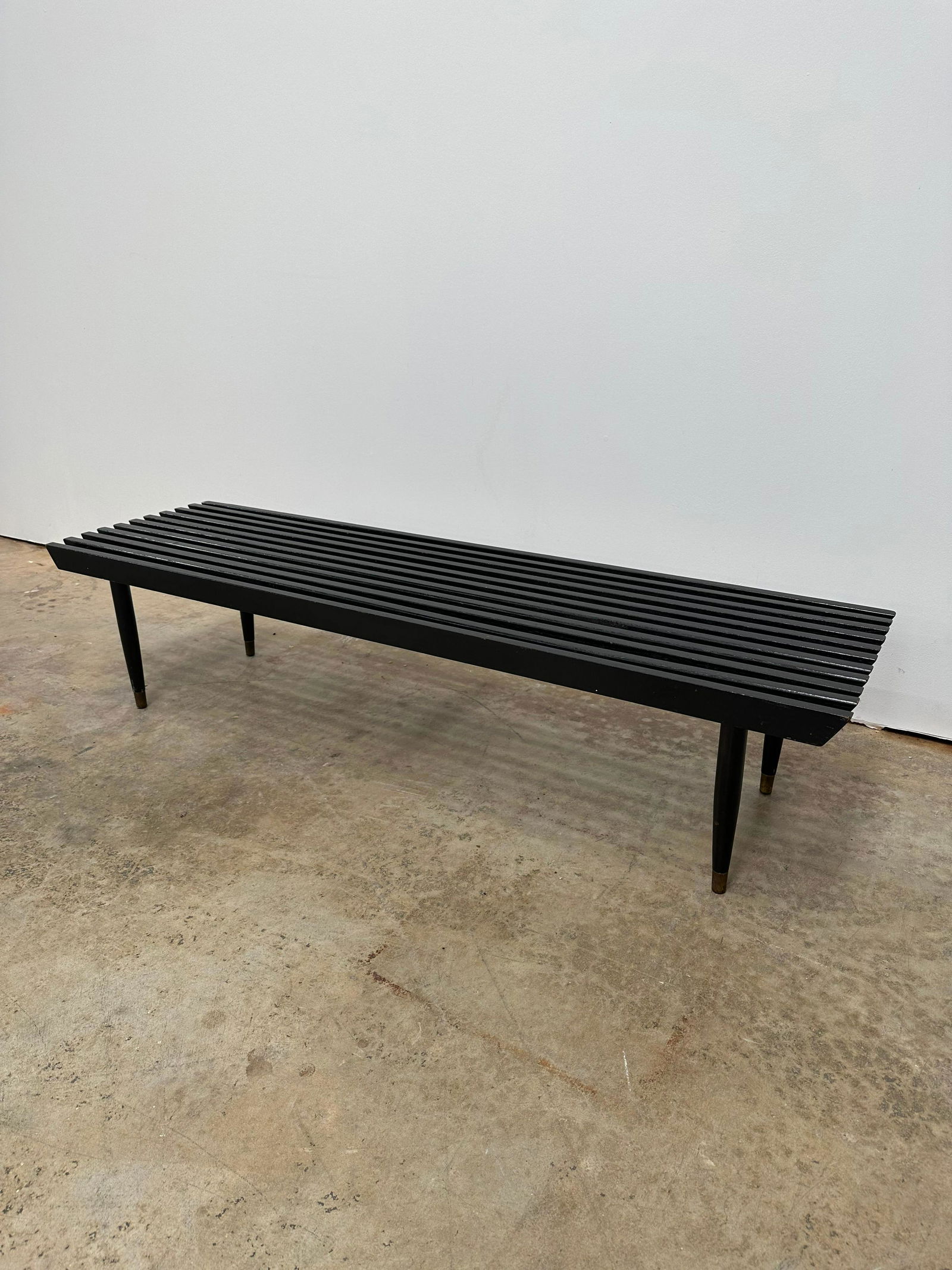 Mid Century Slat Bench/Coffee Table (1 of 5)