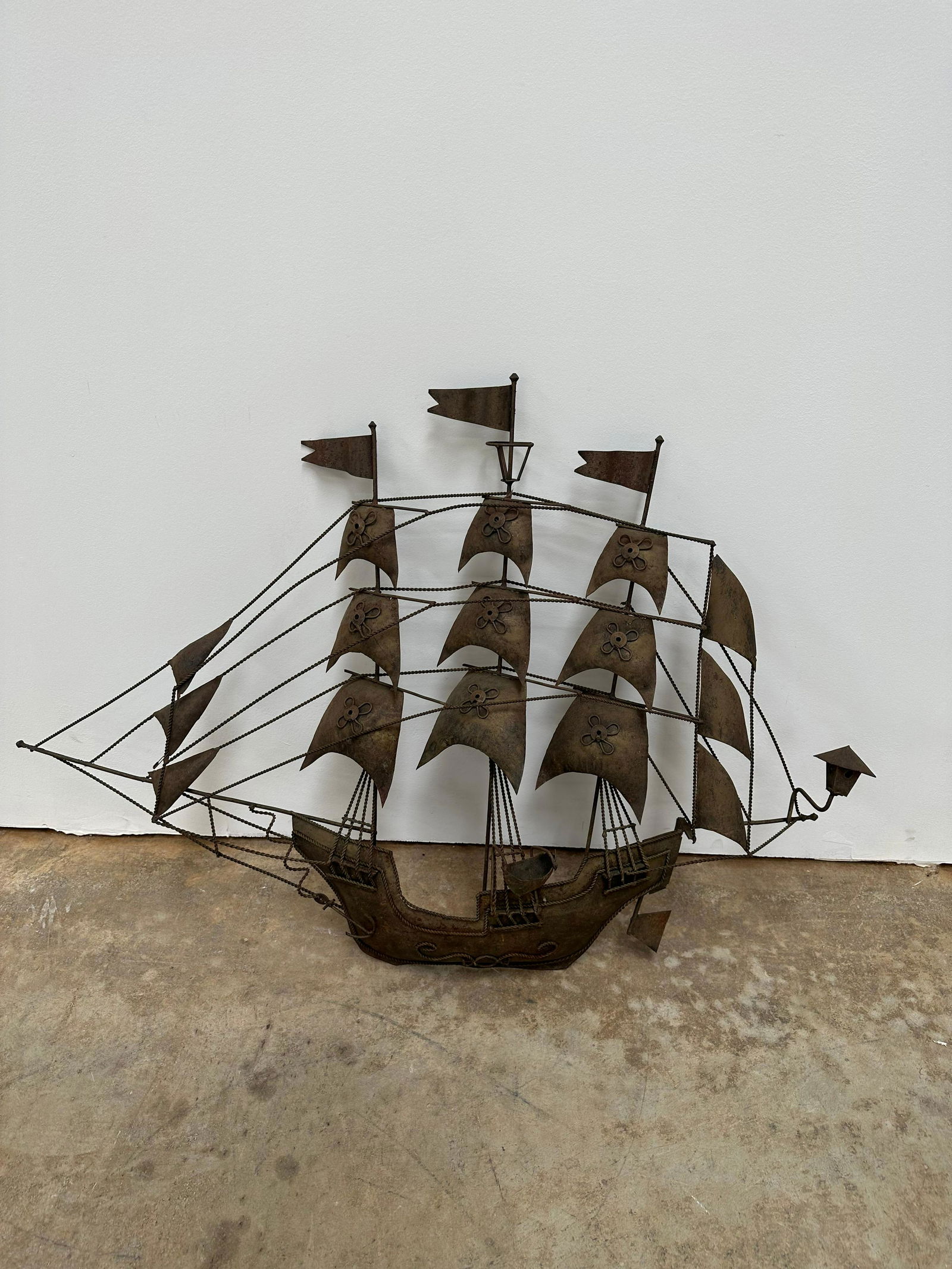 Vintage Metal Ship Wall Decor (1 of 4)
