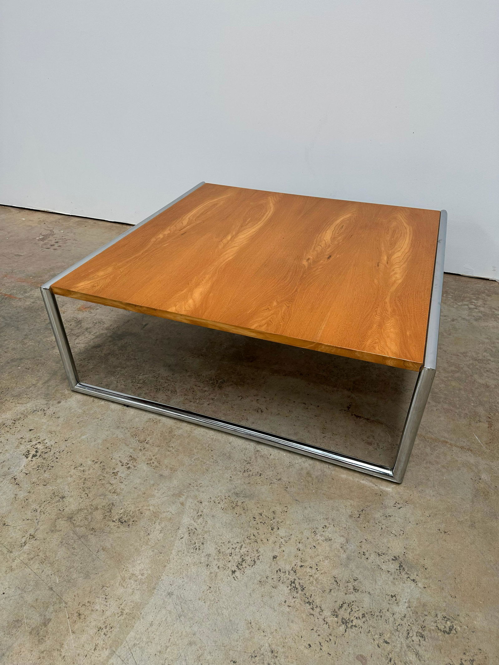 Mid Century Wood and Chrome Coffee Table (1 of 6)