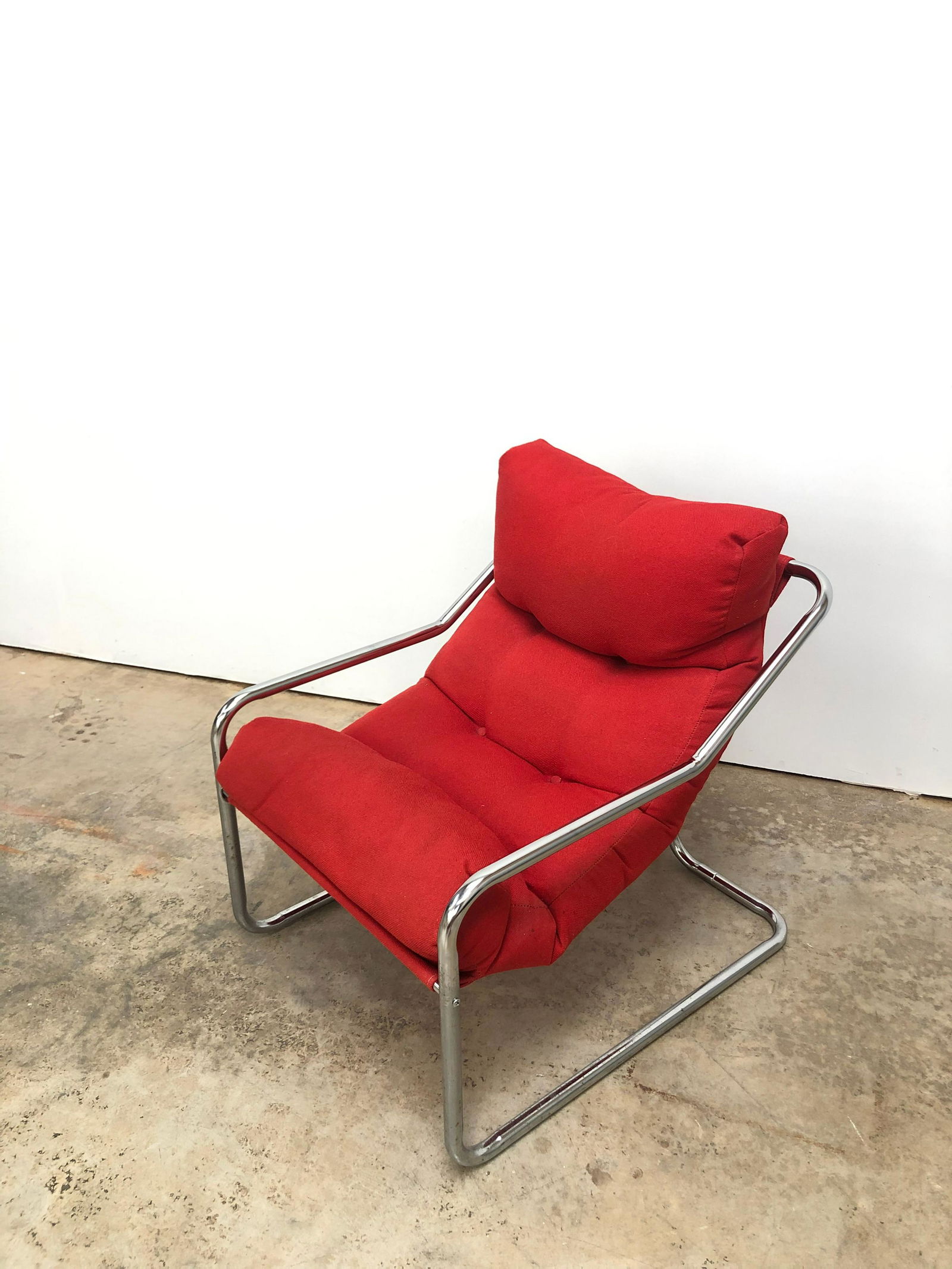 Vintage Chrome Sling Chair (1 of 5)