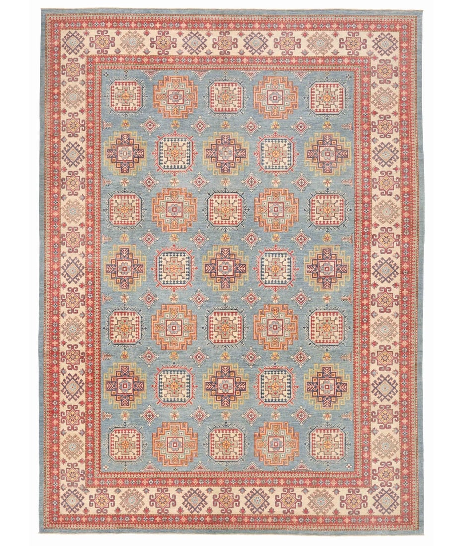 Hand Knotted Kazak Wool Rug - 12' 6" X 17' 2" (1 of 1)