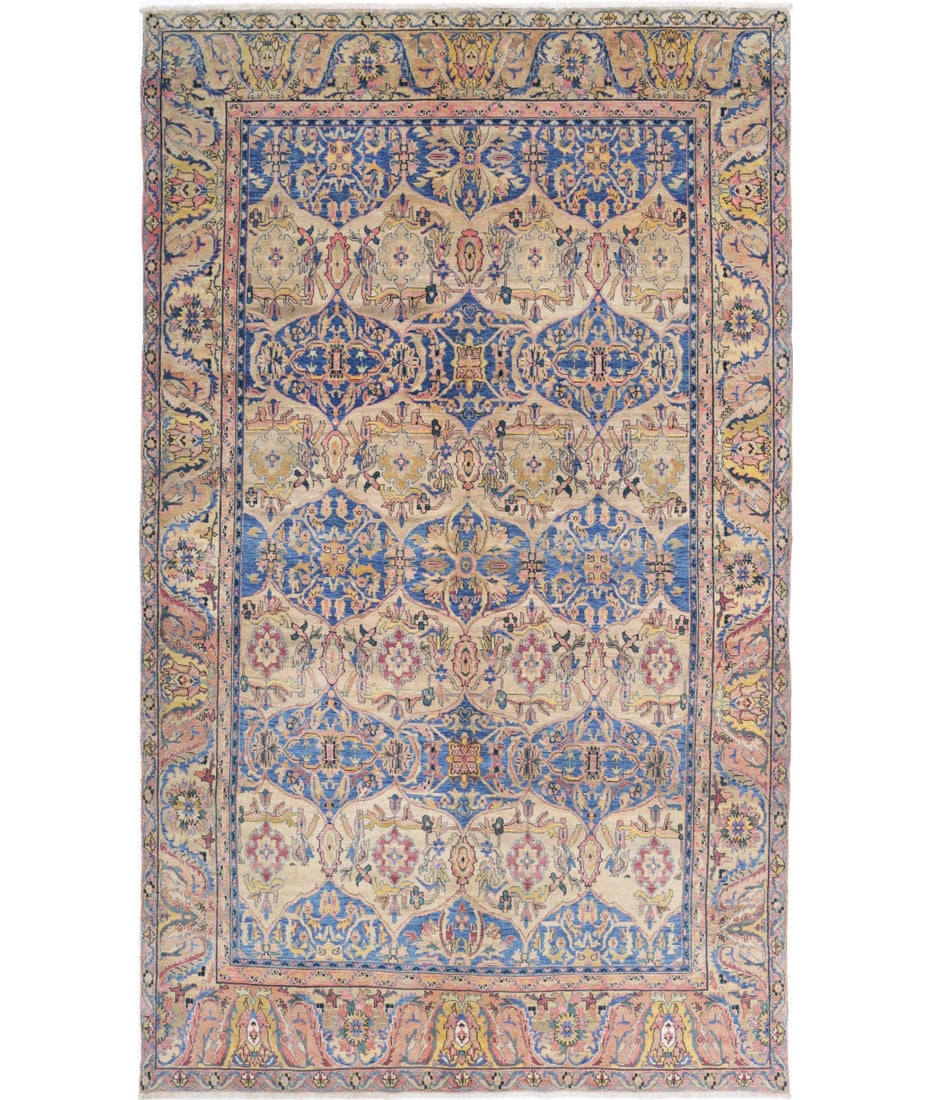 Hand Knotted Agra Agra Wool Rug - 5'10'' x 10'0'' (1 of 1)