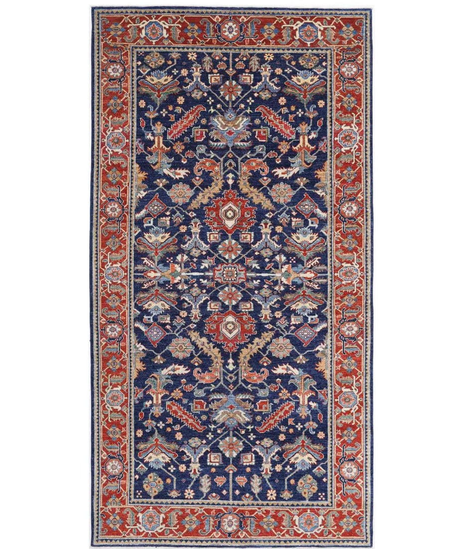 Hand Knotted Heriz Farhan Wool Rug - 6'2'' x 12'7'' (1 of 7)