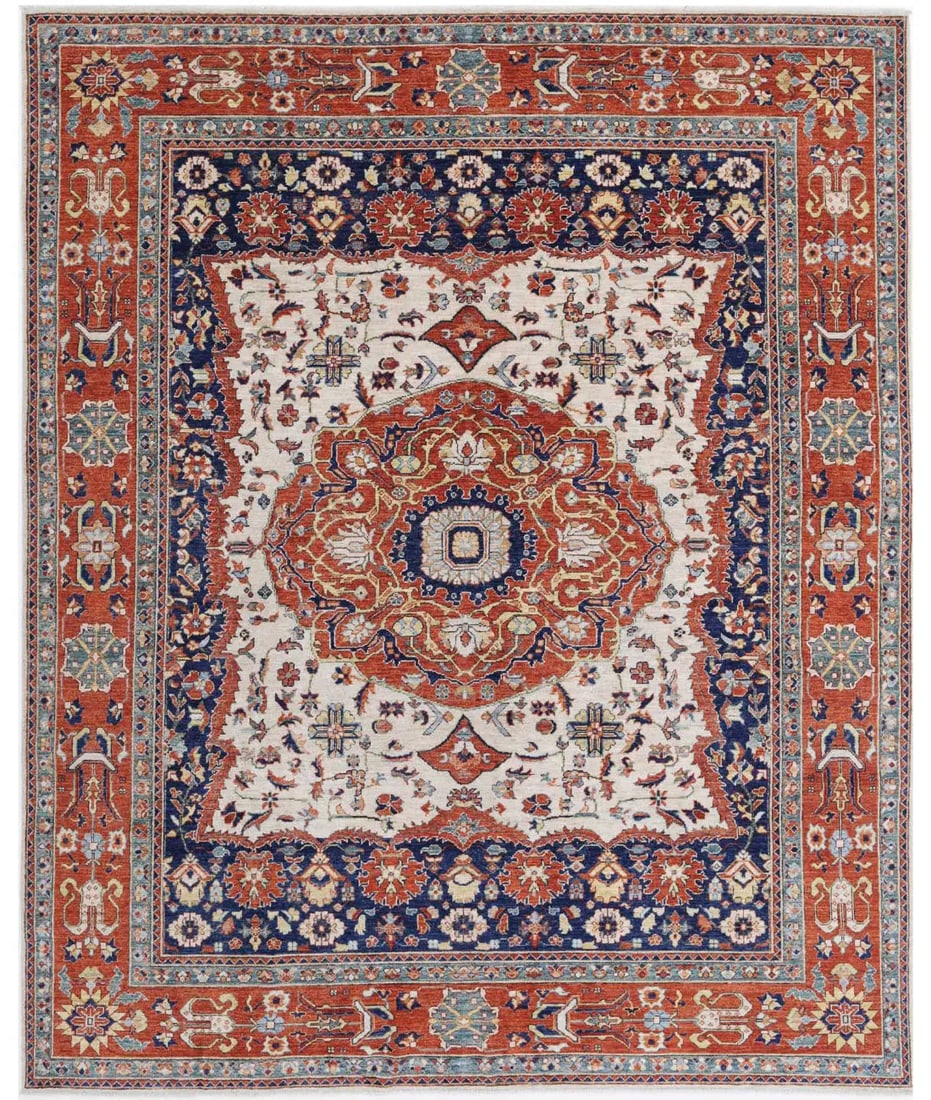 Hand Knotted Heriz Wool Rug - 8'0'' x 9'10'' (1 of 7)