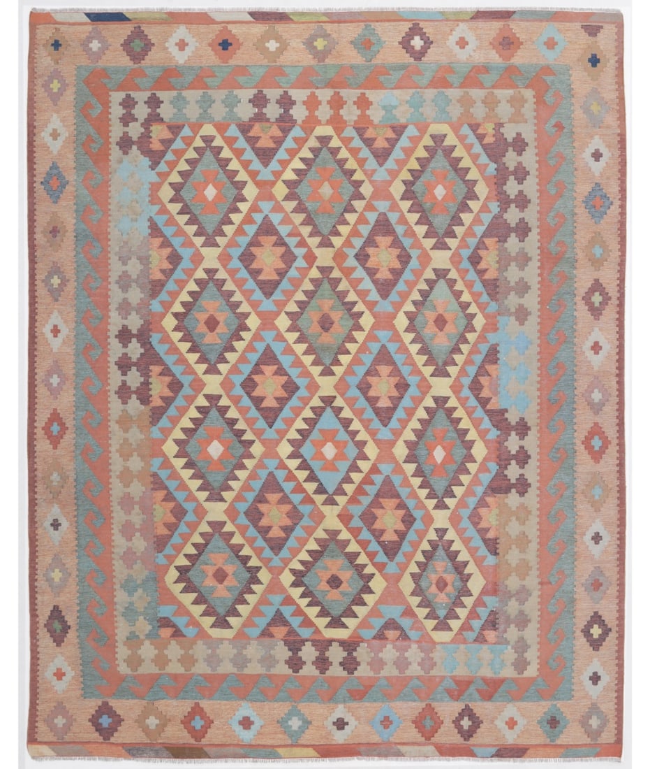 Hand Woven Reversible Flat weave Kilim Wool rug- 7' 11" X 10' 0" (1 of 1)