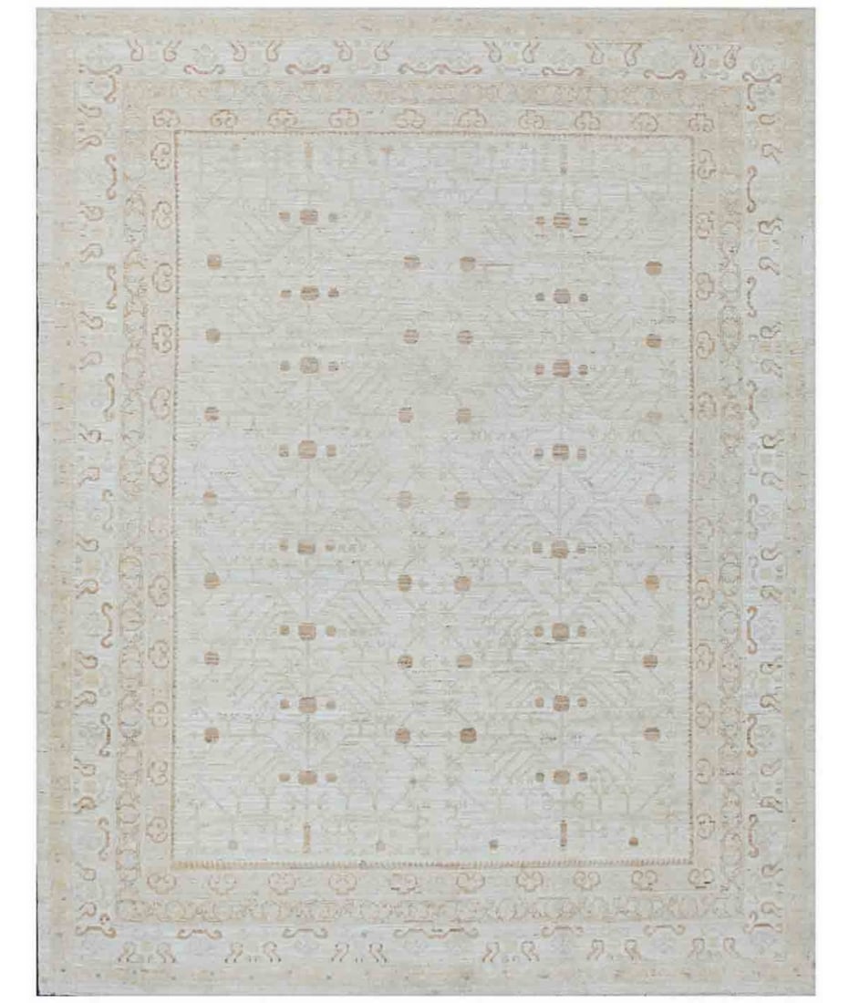 Hand Knotted Khotan Wool Rug - 8' 0" X 10' 1" (1 of 1)