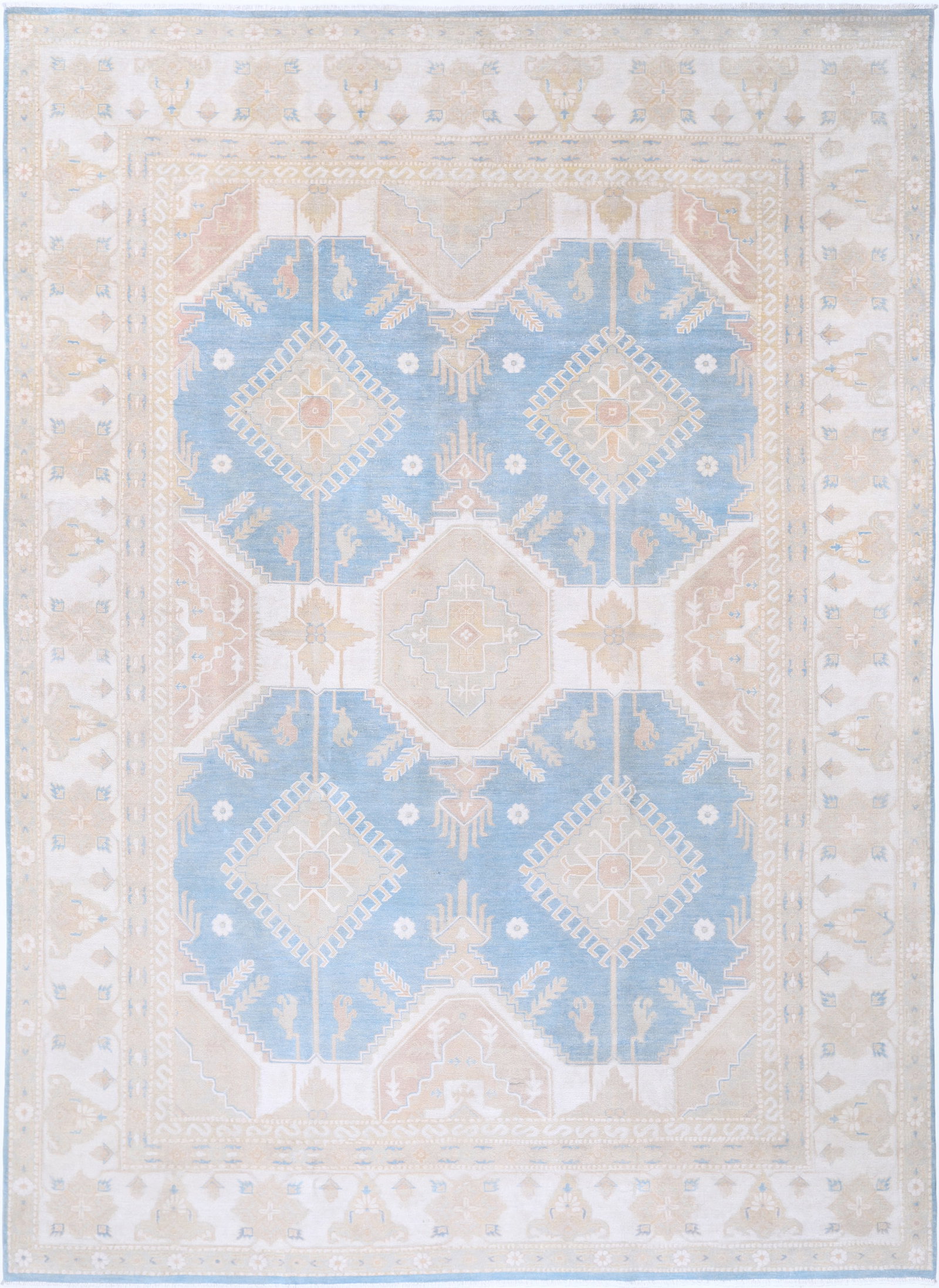 Fine Hand Knotted Farahan Wool Rug - 13'8" x 9'8" (1 of 7)