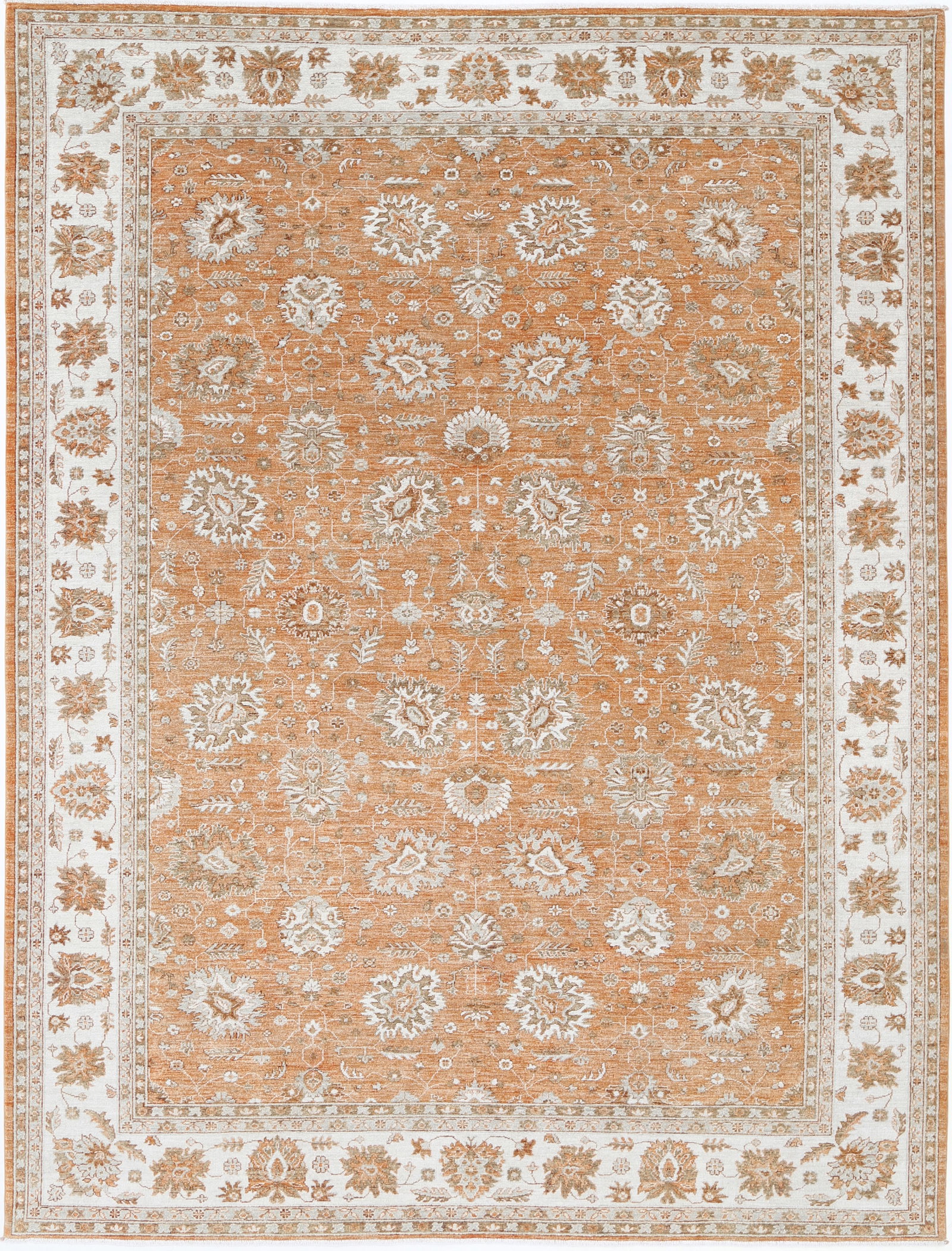 Hand Knotted Farahan Wool Rug - 11'9" x 9'0" (1 of 7)