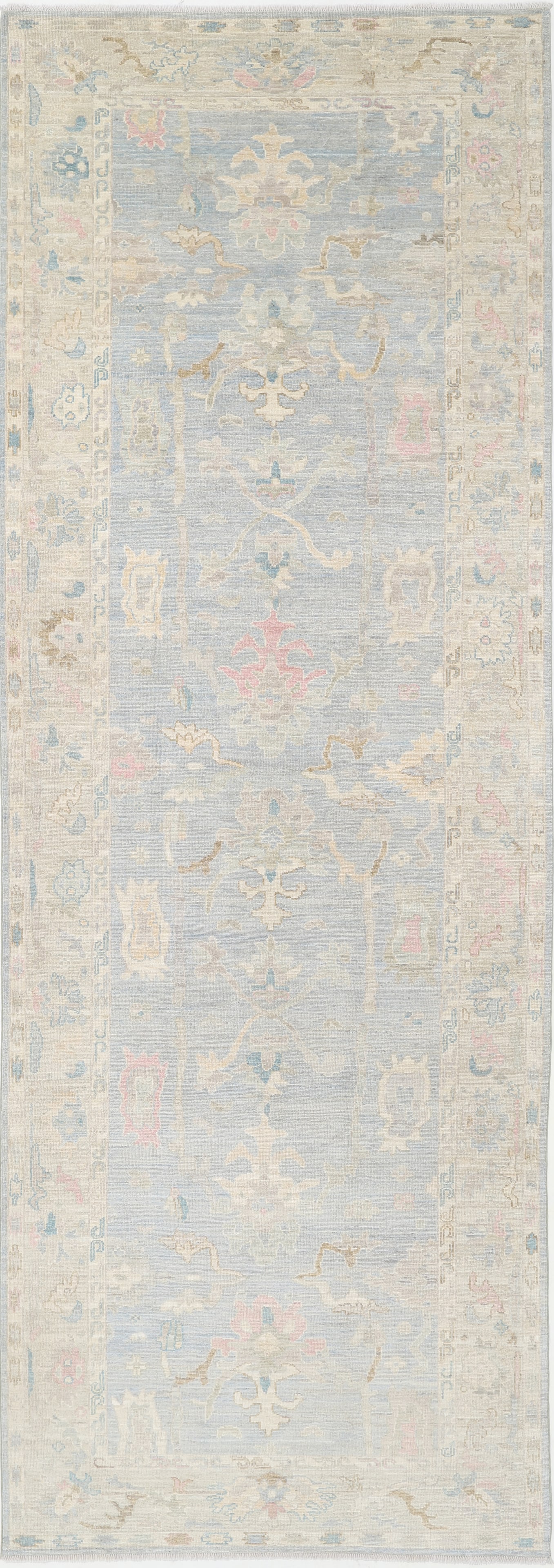 Hand Knotted Oushak Wool Runner - 16'0" x 5'3" (1 of 7)