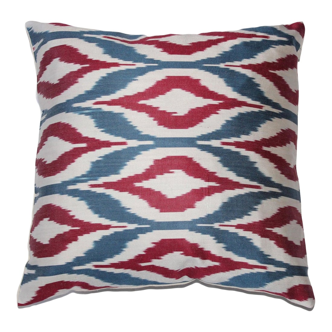 Contemporary Silk Ikat Pillow Cover Bohemian Pillow (1 of 6)