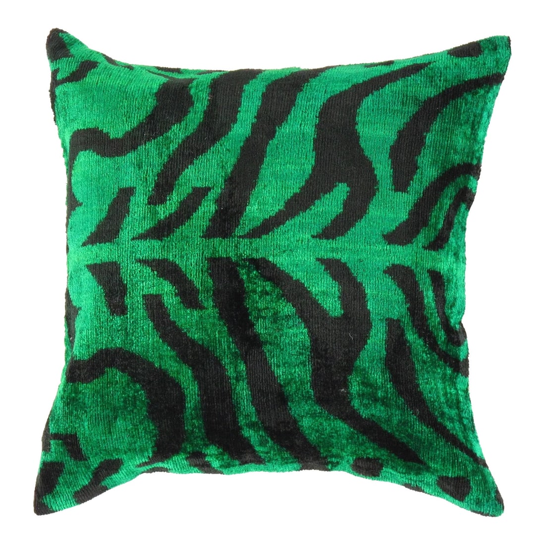 Contemporary Decorative Accent Handmade Ikat Pillow (1 of 5)