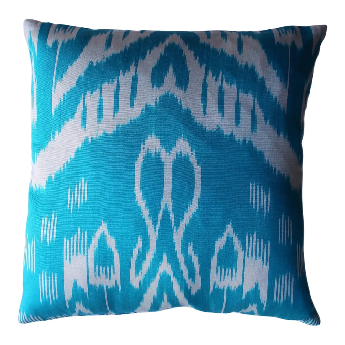 Contemporary Blue Ikat Decorative Pillow: Styling a favorite chair with lovely ikat pillow is always enjoyable! And here is the ideal toss cushion option for your space. Exceptional luxury ikat pillow with its style, and hues can help liven u