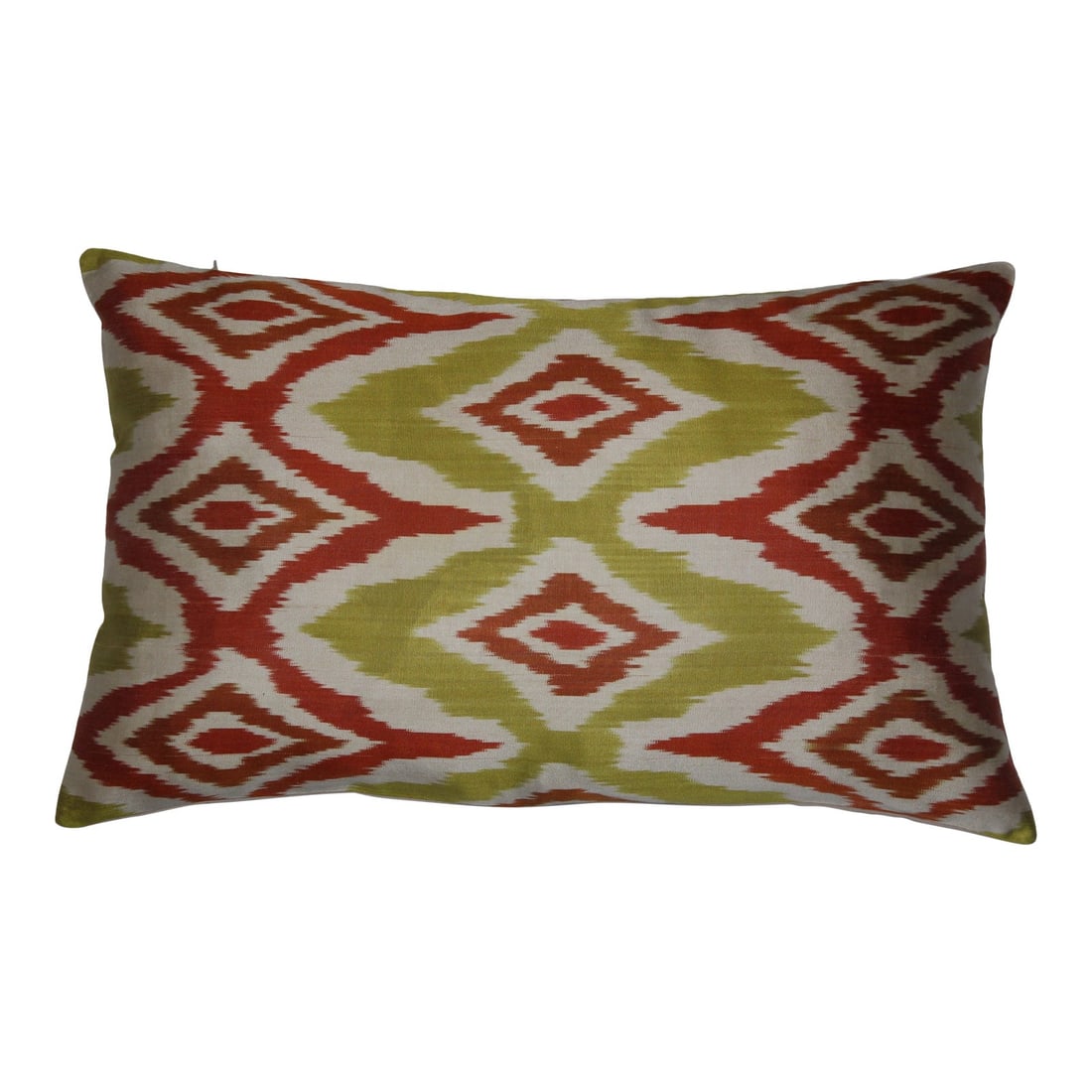 Multi Color Hand Knotted Turkish Silk Ikat Pillow: Ikat pillow are a great addition to upholstered furniture. Pillows can decorate the interior, highlight the style, create a comfortable and cozy atmosphere. They can be placed on a sofa, chairs or bed