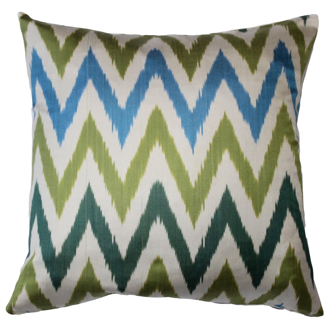 Contemporary Silk Ikat Bohemian Throw Pillow (1 of 6)