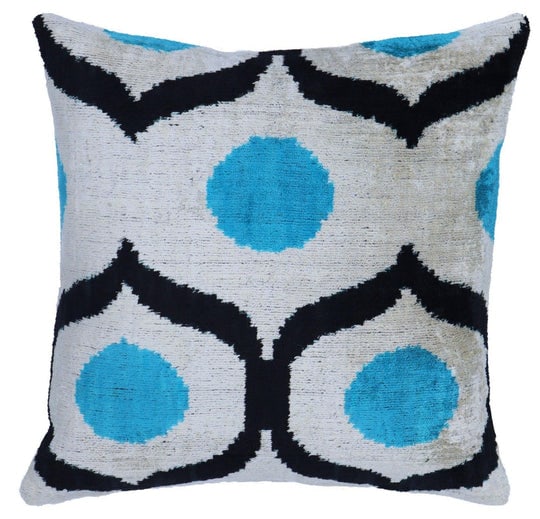 Canvello Handmade Sky Blue Pillows For Couch - 16x16 inch (1 of 8)