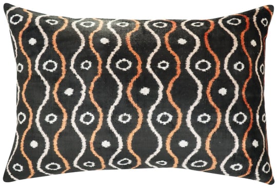 Canvello Handmade Luxury Gold Black Pillow with Down Insert - 16x24 in: 100% silk velvet material making the throw black pillow super soft and cozy with a delicate touch and giving your room a more elegant look. Handmade pillows MADE IN TURKEY: these throw pillows are han