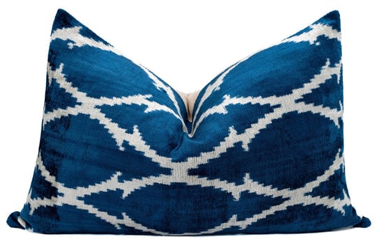 Canvello Unique THROW PILLOW + Down INSERT, Couch Cushion, Handmade Luxury Fabric, Decorative Super (1 of 5)