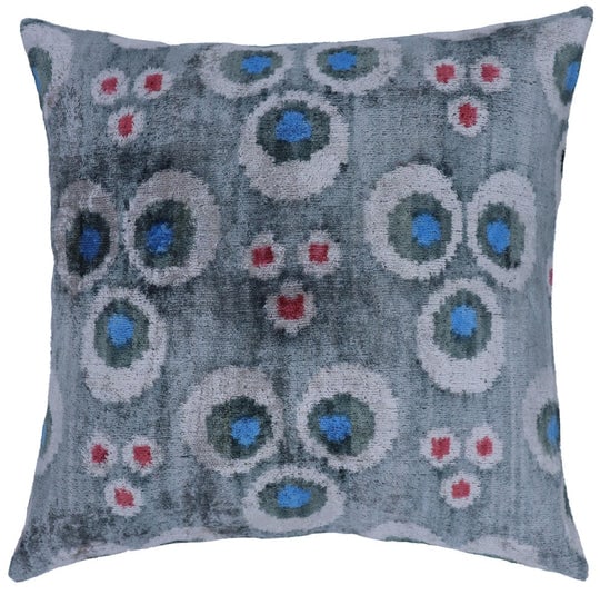 Canvello Handmade Gray Velvet Throw Pillow - 20x20 (1 of 9)