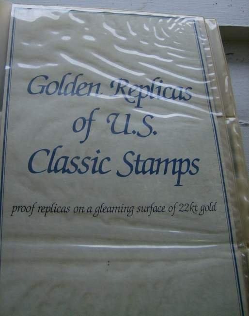 Album of Golden Replica of US Classic Stamps - 2