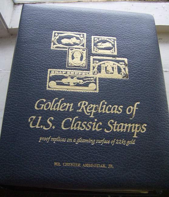 Album of Golden Replica of US Classic Stamps - 3