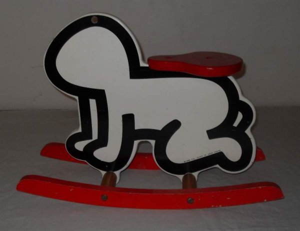 Child’s rocker from the Estate of Keith Haring: child’s rocker from the Estate of Keith Haring, signed