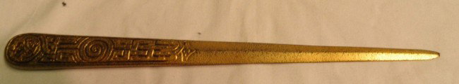 Tiffany Studios letter opener: Tiffany Studios letter opener
