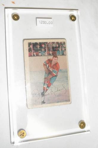 Maurice "Rocket" Richard 1952-53 #1: Maurice "Rocket" Richard 1952-53 Parkhurst #1, very good condition