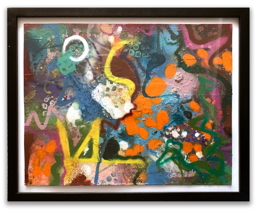 JONONE - "Hopital Ephemere" Painting 1997 - Urban Art, Graffiti, Street Art (1 of 3)