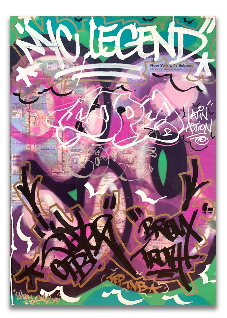 COPE2 "NYC Legend" Urban Art, Graffiti, Street Art (1 of 2)