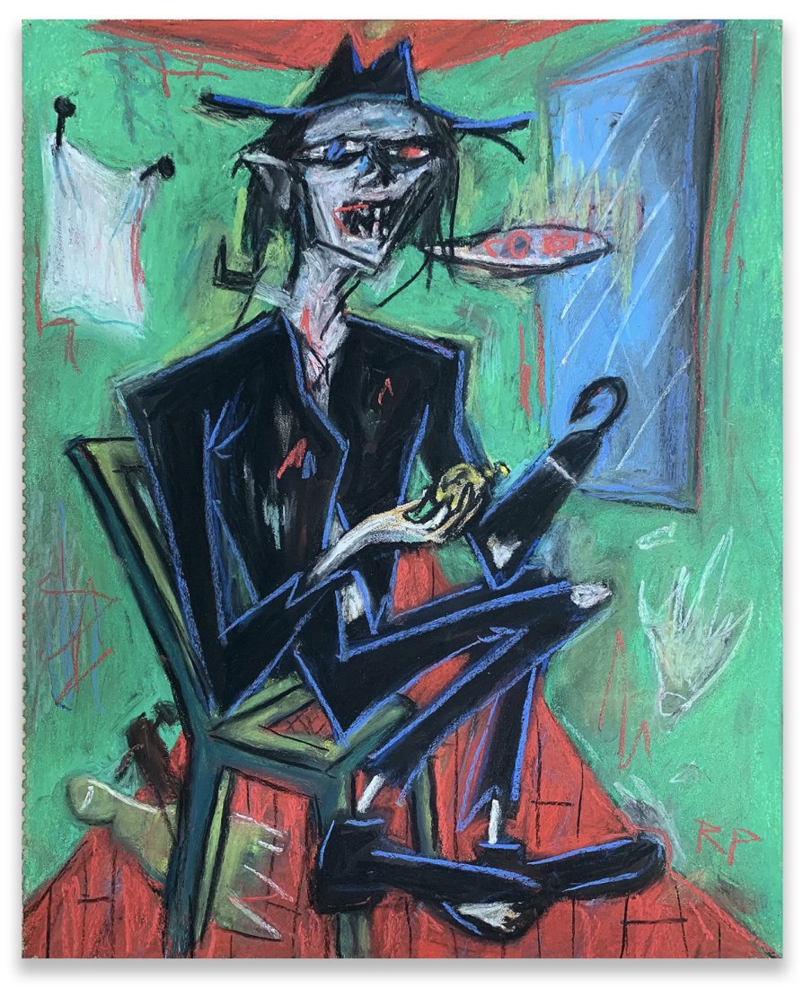 RICK PROL - "Accaba" - Pastel, Urban Art, Graffiti, Street Art: Rick Prol Title - Accaba" series. Accomplished using - Pastel on paper size - 17X14". Signed and dated verso 1983. Comes with a COA from Dirtypilot. Acquired directly from the artist.