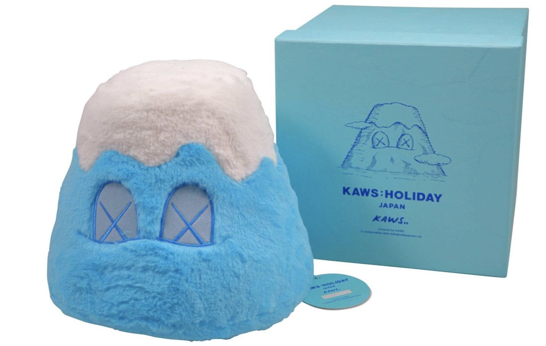 Kaws Holiday Japan Mount Fuji Plush, Blue, (2019)