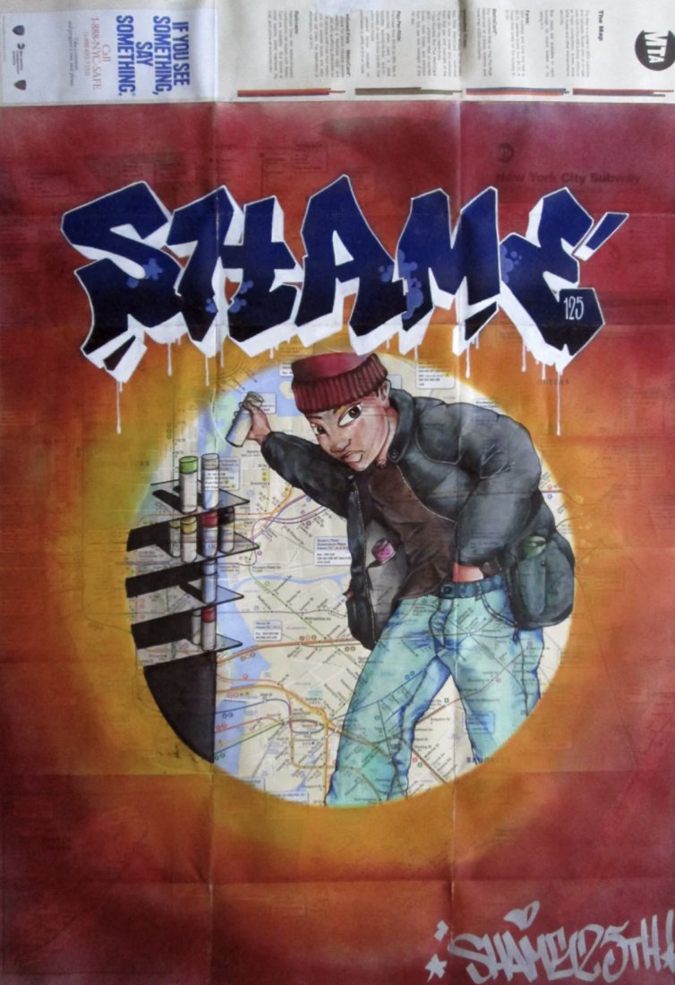 SHAME 125 "Untitled" Map - Urban Art, Graffiti, Street Art (1 of 1)