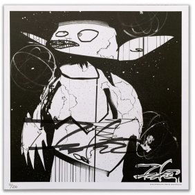 FUTURA 2000 - THE RAMMELLZEE How's My Girlfriends- Signed Print