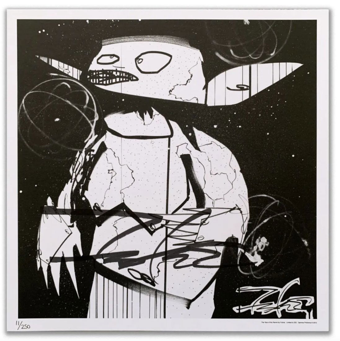 FUTURA 2000 - THE RAMMELLZEE How's My Girlfriends- Signed Print