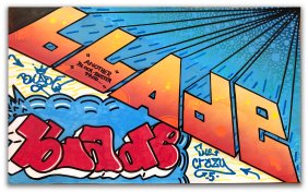 BLADE "Untitled" Painting on Paper - Urban Art, Graffiti, Street Art