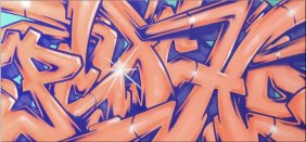 SEEN "Super Wildstyle PSYCHO" Painting - Urban Art, Graffiti, Street Art