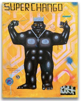 Carlos Ramirez "Super Chango" Painting - Urban Art, Graffiti, Street Art