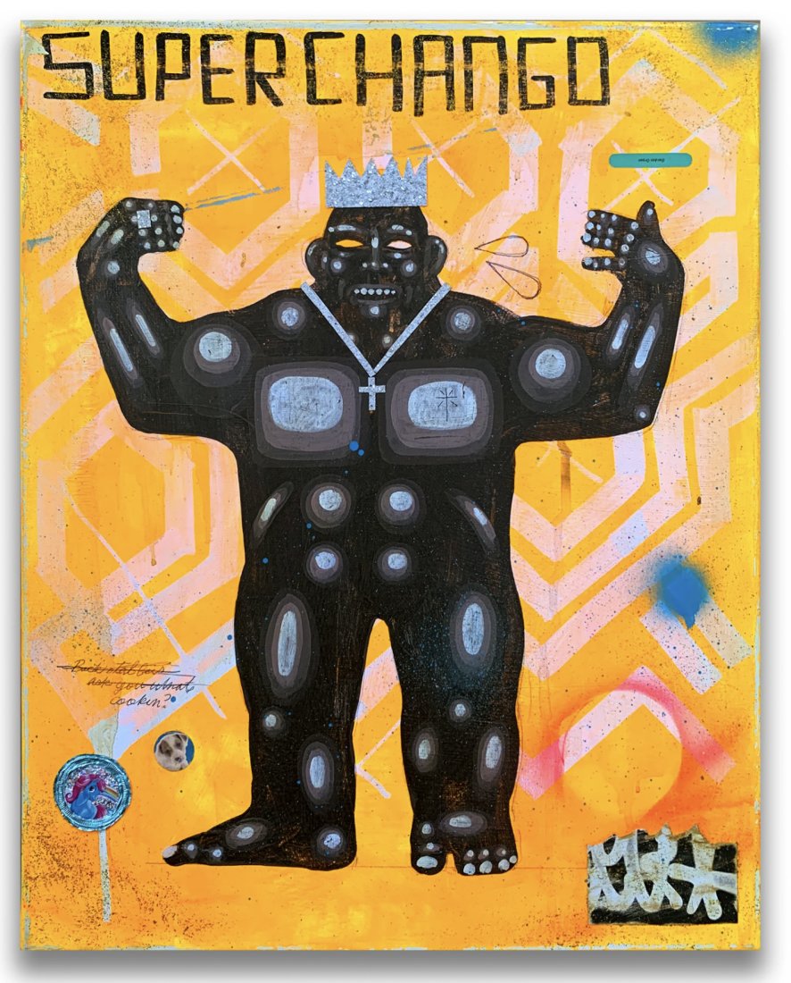 Carlos Ramirez "Super Chango" Painting - Urban Art, Graffiti, Street Art (1 of 3)