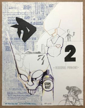 DONDI WHITE "Iron Man Lives"14 color print - Urban Art, Graffiti, Street Art