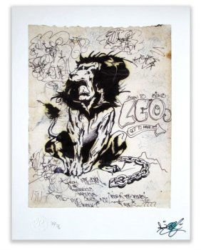LEE QUINONES "Lions Den" Print - Urban Art, Graffiti, Street Art