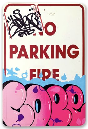 COPE2 "COPE2" No Parking Sign - Urban Art, Graffiti, Street Art