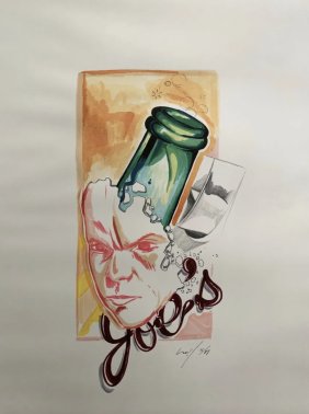 CRASH Matos- "Joes" 1987 Drawing - Urban Art, Graffiti, Street Art