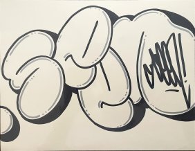 SEEN "Bubble" Drawing - Urban Art, Graffiti, Street Art