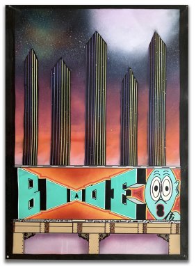 BLADE "The Deep" Painting - Urban Art, Graffiti, Street Art